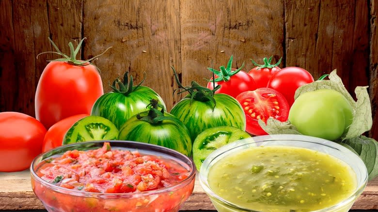 tomato varieties and salsa