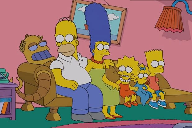 The Simpsons Futurama Crossover Couch Gag Cozying Up To Hedonismbot