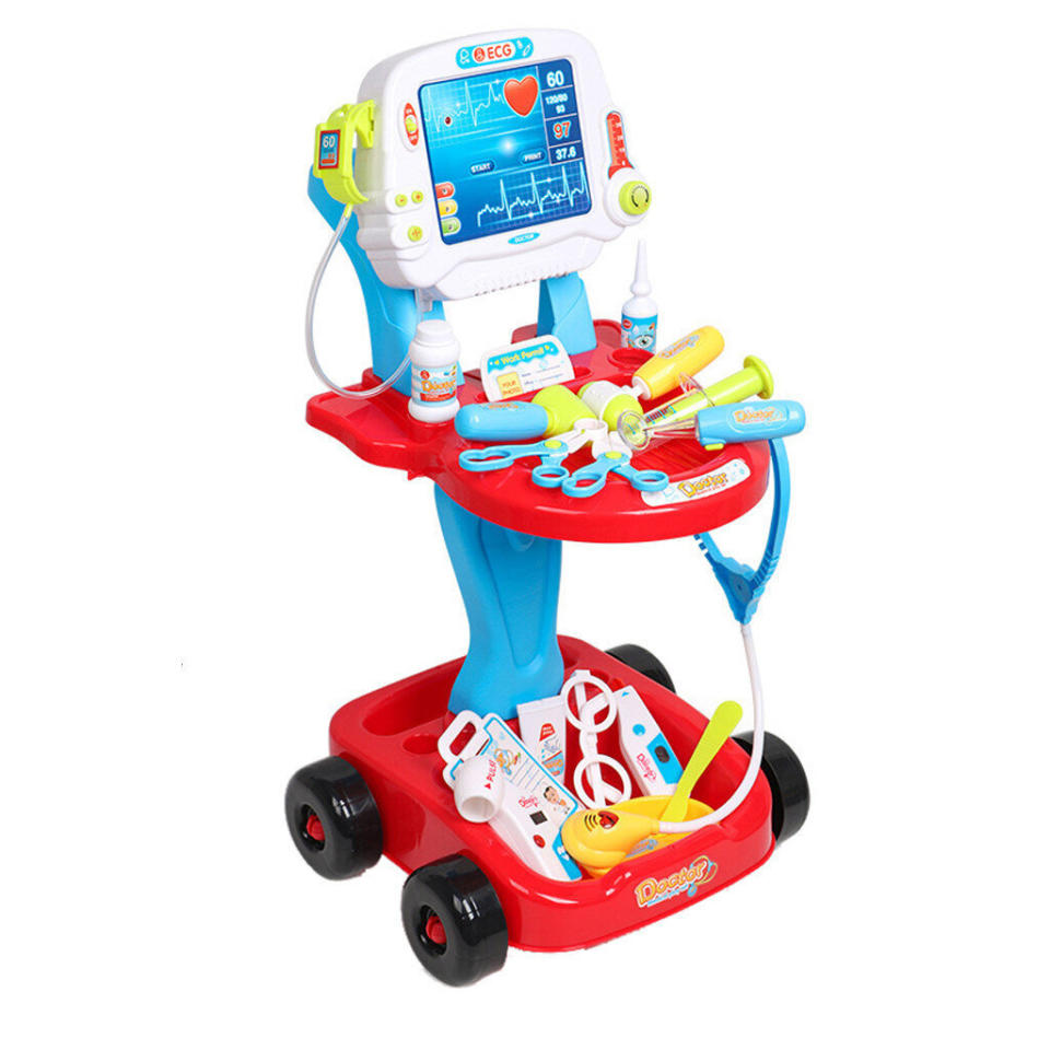 <strong><a href="https://fave.co/34FuWeS" target="_blank" rel="noopener noreferrer">This comprehensive doctor&rsquo;s kit and cart</a></strong> will provide hours of imaginative play on stuffed animals, parents, caretakers and friends. Better still, the cart acts as its own toy organizer so you can teach your little once the importance of picking up when they&rsquo;re done playing. <strong><a href="https://fave.co/34FuWeS" target="_blank" rel="noopener noreferrer">Get it at Walmart﻿</a></strong>.