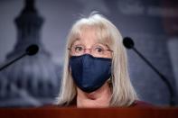 U.S. Senator Patty Murray (D-WA) speaks during a news conference in the U.S. Capitol