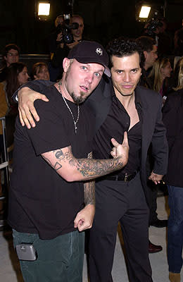 Fred Durst and John Leguizamo at the Hollywood premiere of New Line's Blow