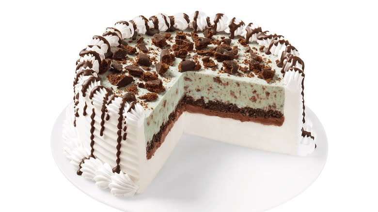 Thin Mints ice cream cake