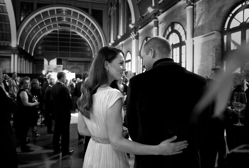 <p>Prince William and Kate of backstage during the inaugural Earthshot Prize Awards 2021.</p>