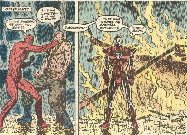 Panel del cómic  Daredevil, Born Again (1986) (Imagen: Marvel)