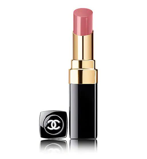 <strong><a href="https://shop.nordstrom.com/s/chanel-rouge-coco-shine-hydrating-sheer-lipshine/3142789" target="_blank" rel="noopener noreferrer">Chanel Rouge Coco Shine hydrating sheer lipshine (seen here in 54 Boy)</a>; available in 27 shades, $37</strong>