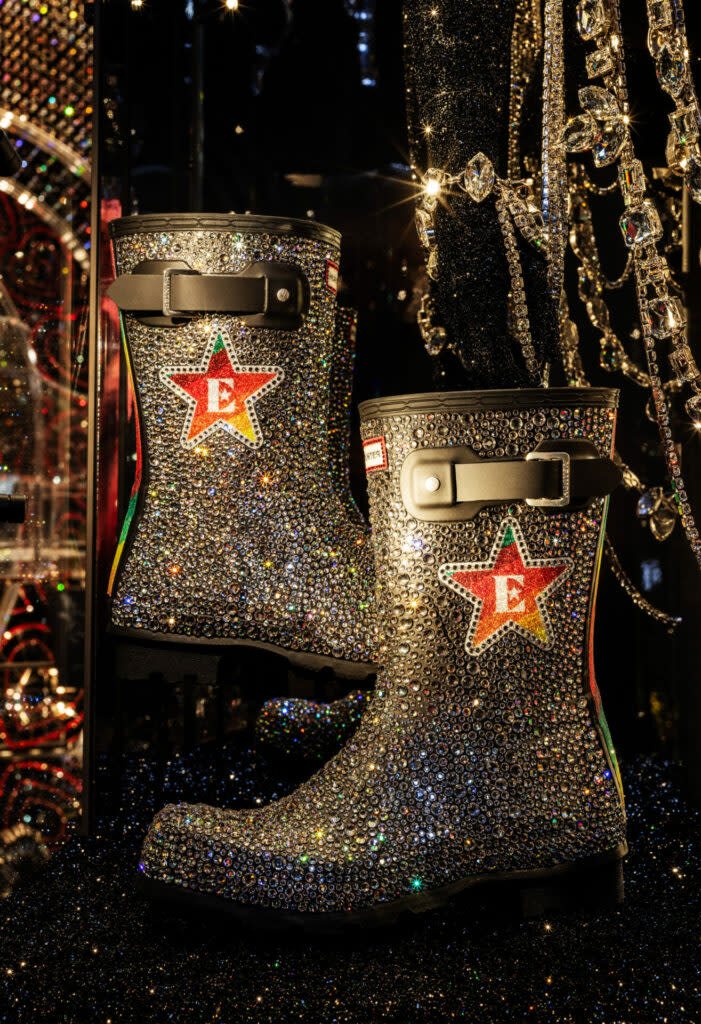 Elton John’s Glastonbury Hunter wellies (Image provided)