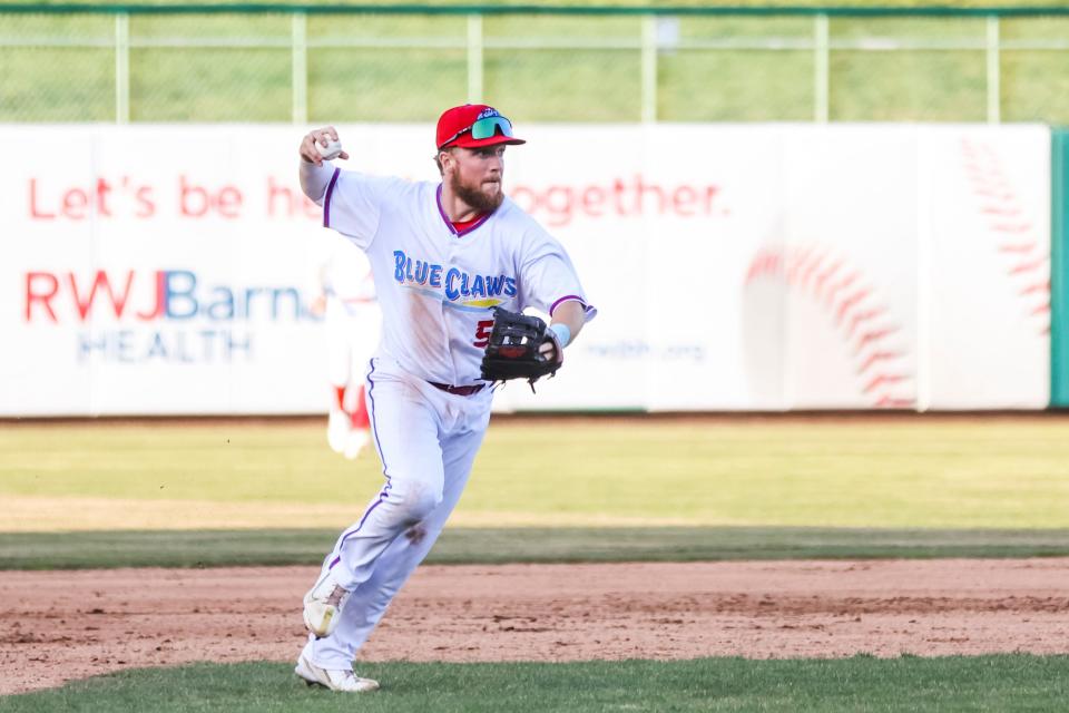 Jersey Shore BlueClaws infielder Nick Ward played in Australia and for Great Britan in the World Baseball Classic during the offseason.