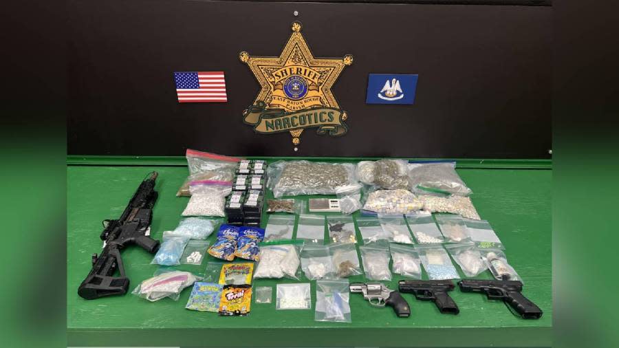 This picture shows the results of a drug bust on Tuesday, Jan. 23.