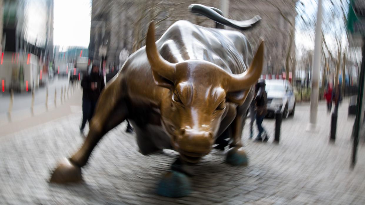  Wall Street's famous bull statue is a symbol of US economic hegemony. 