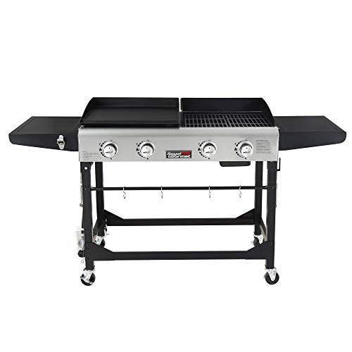 4) Flat-Top Grill With Side Table