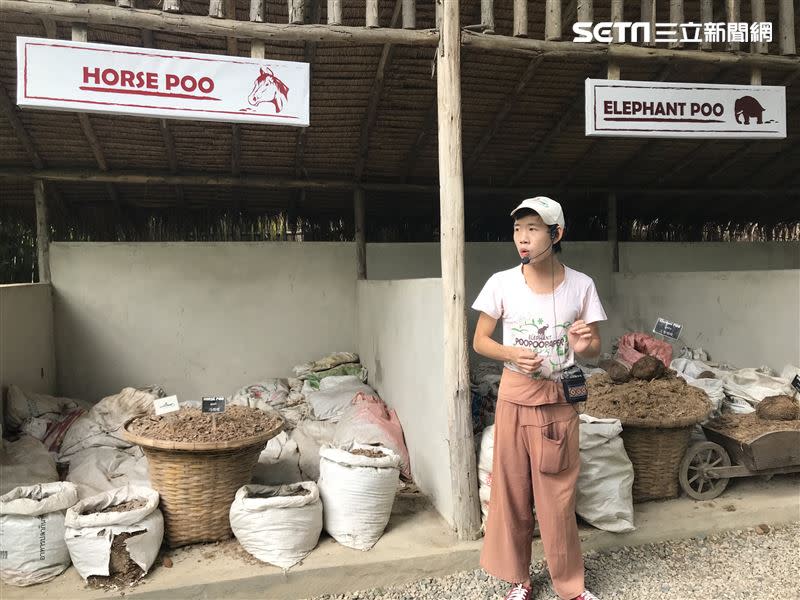 大象便便造紙公園有解說員導覽再生原理.經煮沸滅菌後製成再生紙