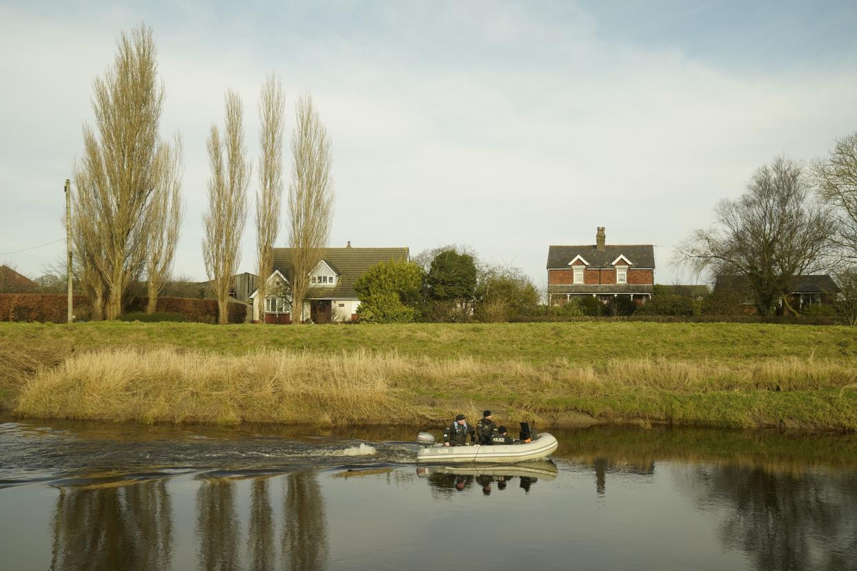 Police searching the river after Nicola Bulley went missing (PA)