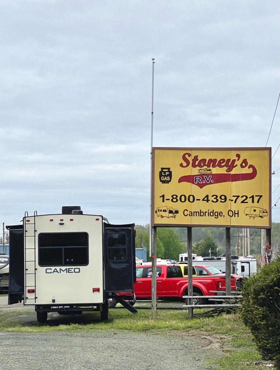 Stoney's RV sits just off of East Pike in Cambridge.