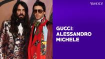 <p>Der Italiener (l., mit Jared Leto) ist seit 2015 Kreativdirektor der Luxusmarke. (Bild: AP Images) </p>