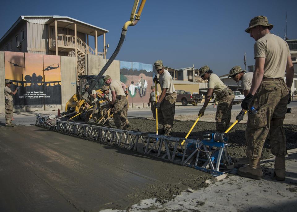 US Air Force airmen Afghanistan runway