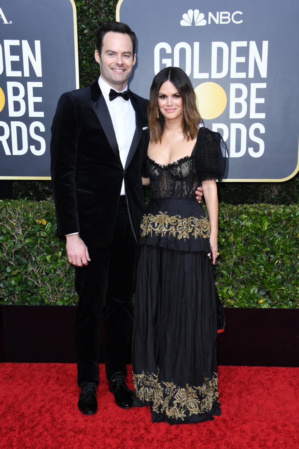 Rachel Bilson and Bill Hader at the 2019 Golden Globes