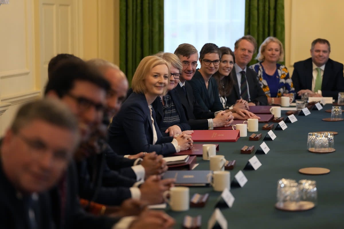 Prime Minister Liz Truss holds her first Cabinet meeting (Frank Augstein/PA) (PA Wire)