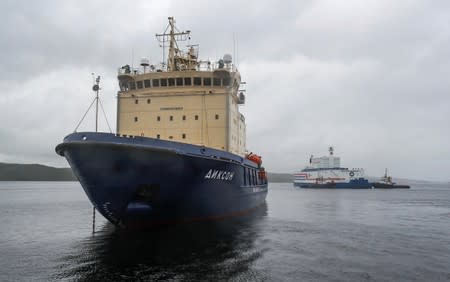 Russia's floating nuclear power plant Akademik Lomonosov leaves Murmansk