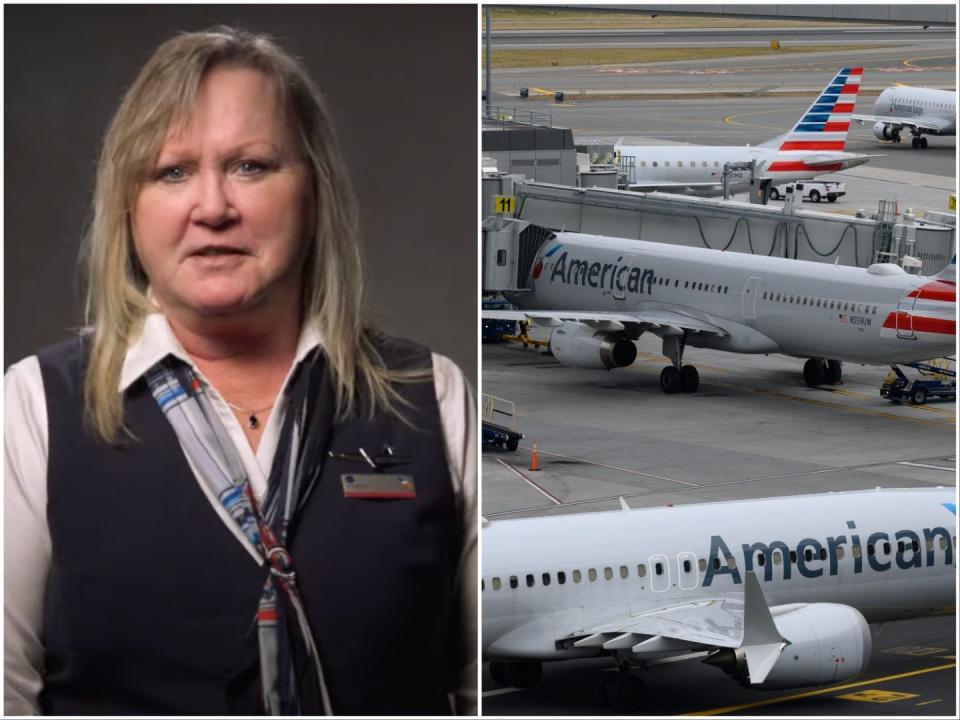 Jeannine Schumacher is a member of the cabin crew at American Airlines.