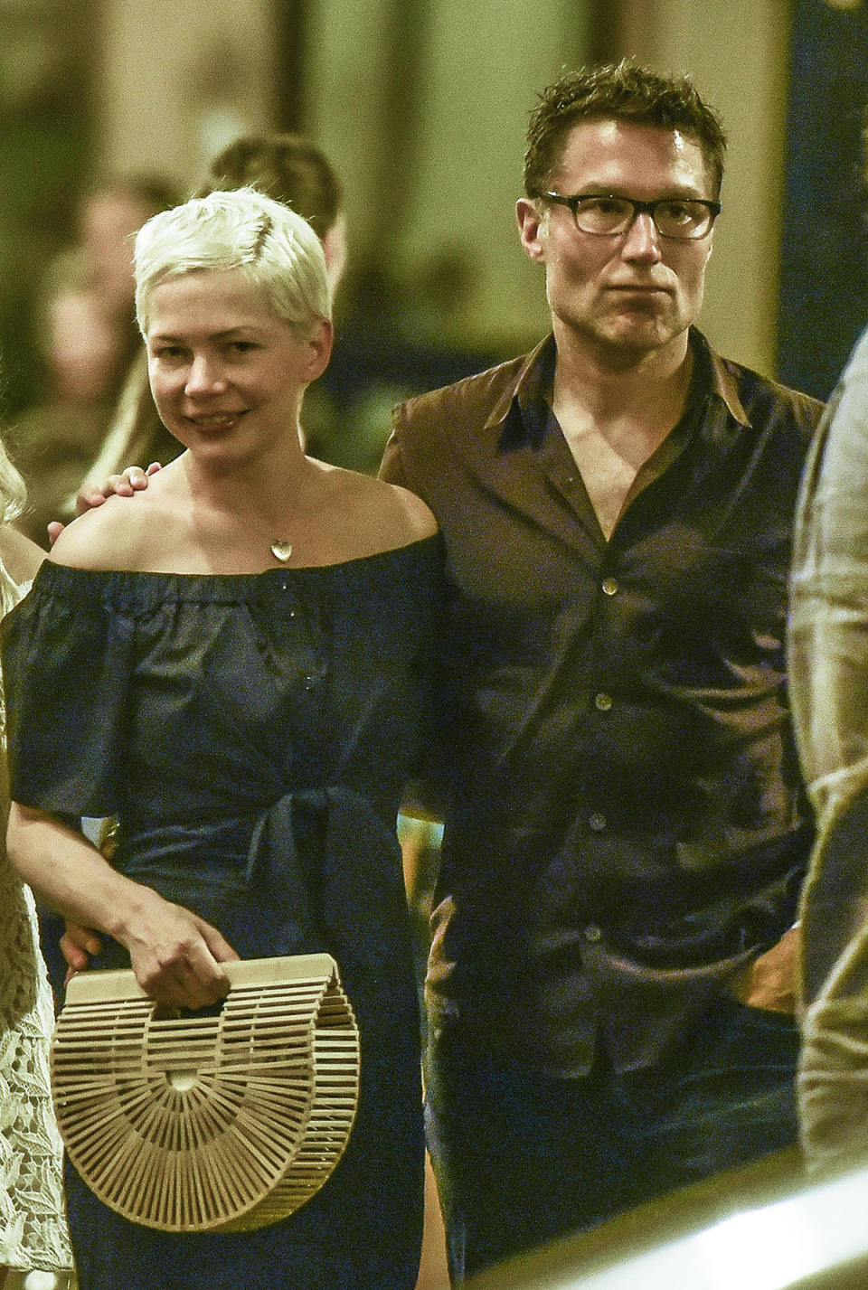 Michelle Williams and Andrew Youmans stroll around Rome in July 2017. (Photo: Mega Agency)