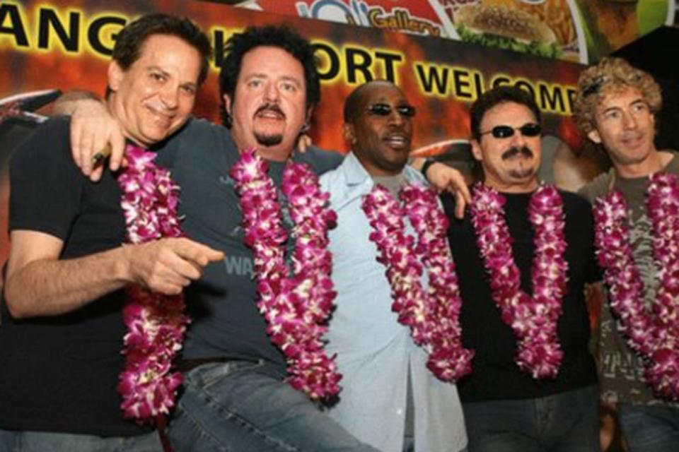 The band Toto picture together in Singapore in 2006: Getty Images