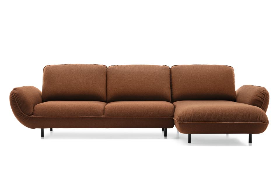 Milan Design Week Calligaris Favola rust minimalist sofa