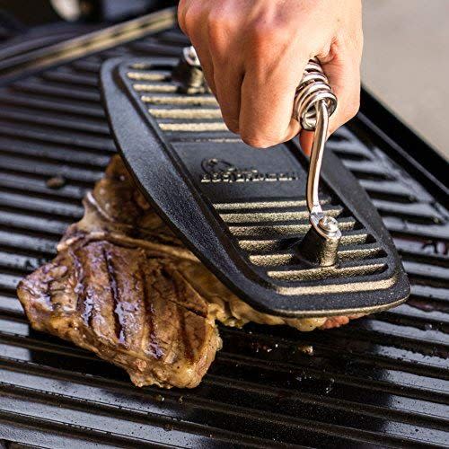 9) BBQ Dragon Cast Iron Barbecue Press