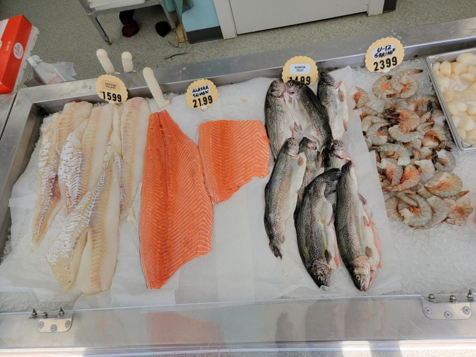 Blue Ocean Fish Market in Stroudsburg offers a variety of fresh seafood.
