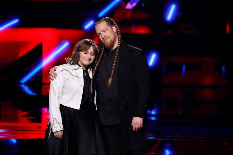 THE VOICE — “Live Finale, Part 2” Episode 2422B — Pictured: (l-r) Ruby Leigh, Huntley — (Photo by: Trae Patton/NBC)