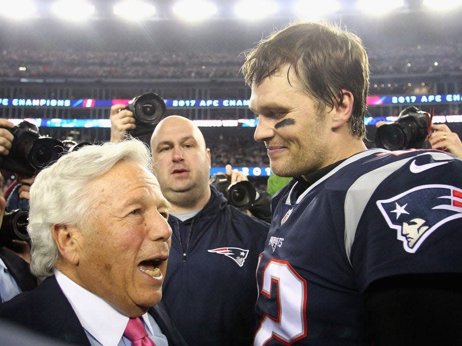 Tom Brady and Robert Kraft