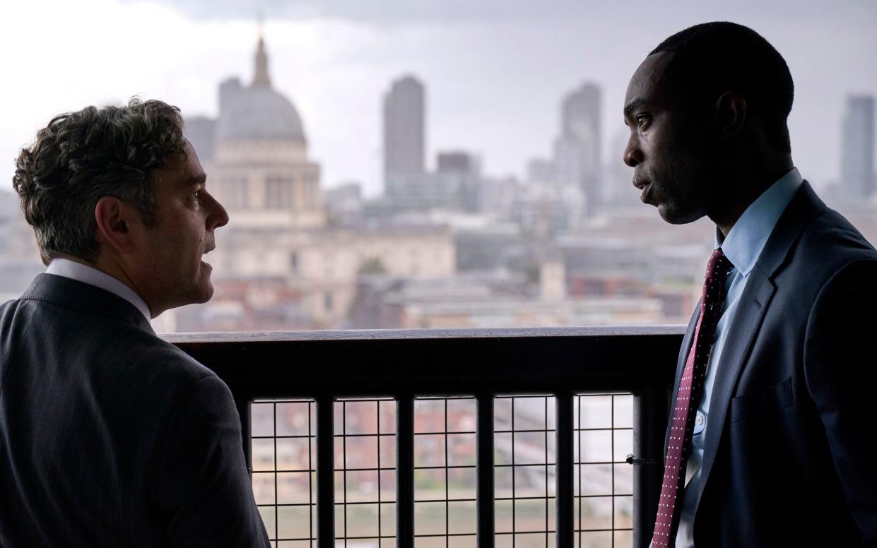 Andy Nyman and Paapa Essiedu in BBC One's The Capture - Kevin Baker/BBC Pictures'