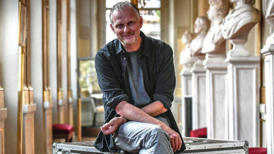German theatre director, Thomas Ostermeier, poses during a photo session on September 19, 2018 at the Comedie Française theater in Paris