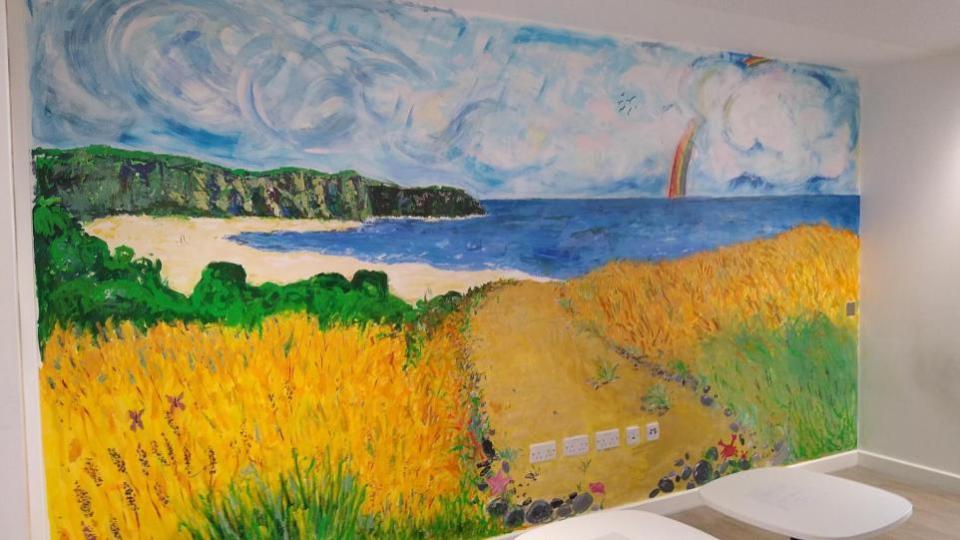 York Press: It has been painted to bring 'calm and charm' to the hospital for patients and staff