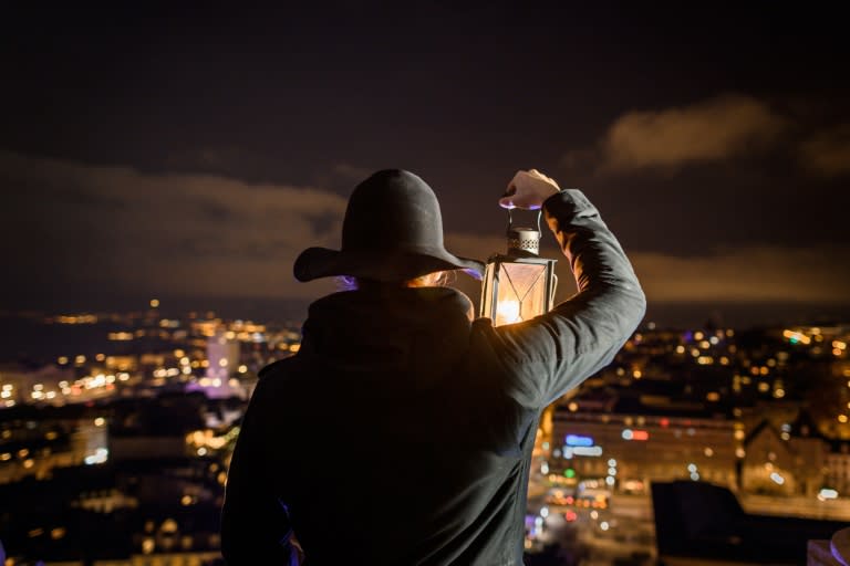 For 600 years the night watchman has been shouting out the time hourly from the top of the Lausanne cathedral bell tower