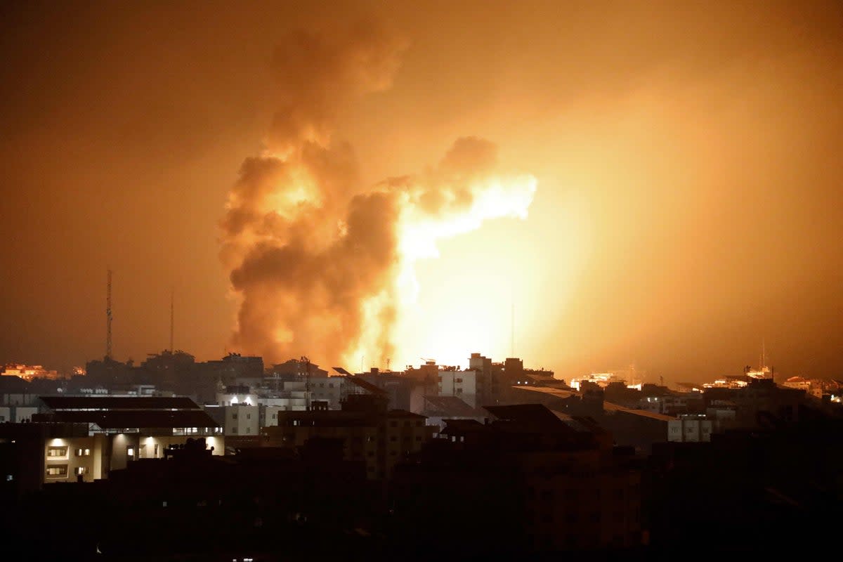 Israeli strikes battered Gaza on Sunday (AFP via Getty Images)