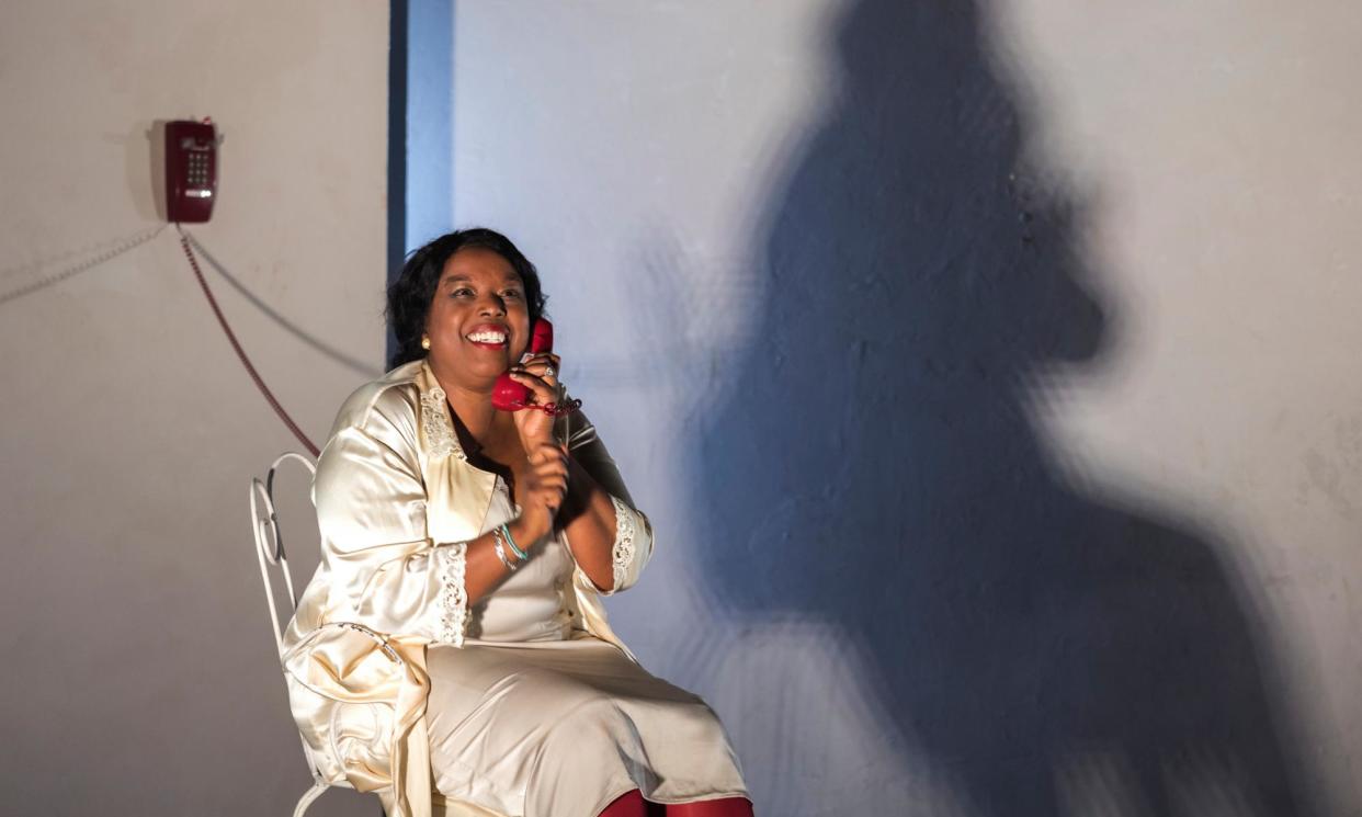 <span>‘Held her audience spellbound’: Nadine Benjamin in The Human Voice.</span><span>Photograph: Dominique Nok</span>