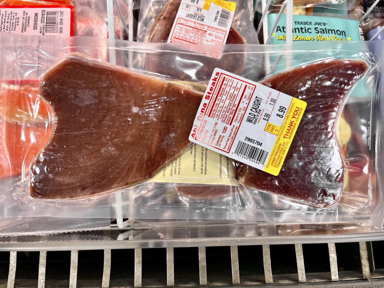 frozen ahi tuna steaks from trader joe's