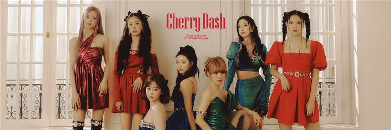 Cherry Bullet去年3月還帶著第三張迷你專輯《Cherry Dash》回歸樂壇。（圖／翻攝自X）