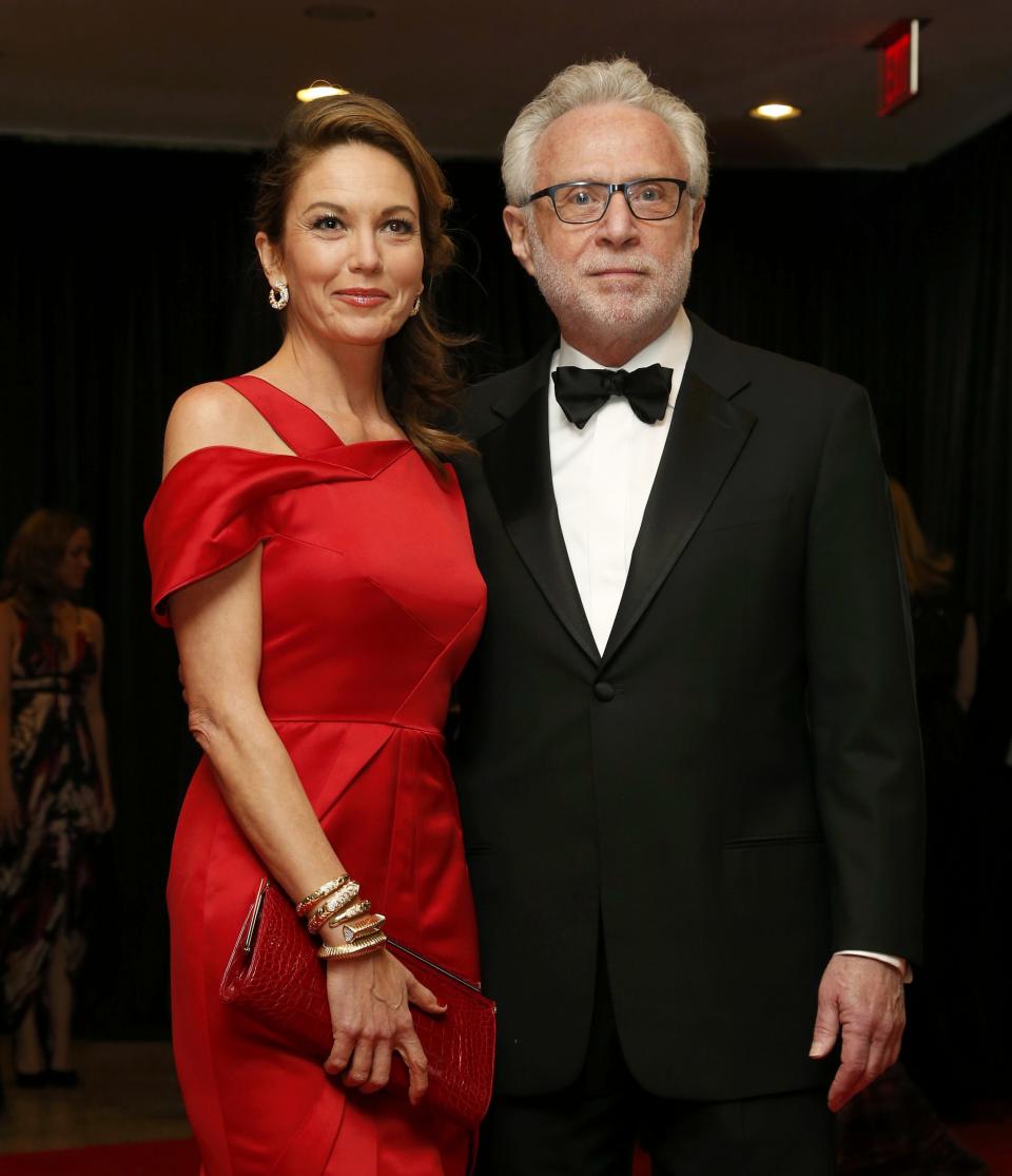 Actress Diane Lane and journalist Wolf Blitzer arrive on the red carpet at the annual White House Correspondents' Association Dinner in Washington, May 3, 2014. (REUTERS/Jonathan Ernst)