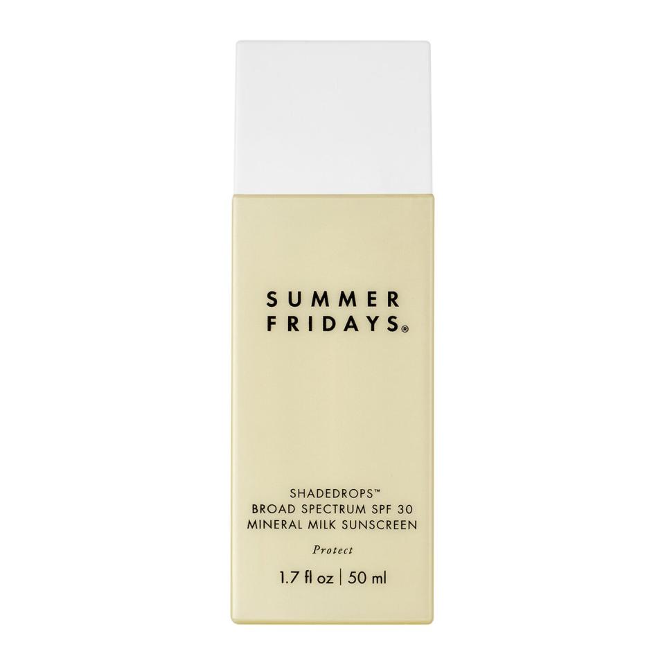 Summer Fridays ShadeDrops Broad Spectrum SPF 30 Mineral Milk Sunscreen