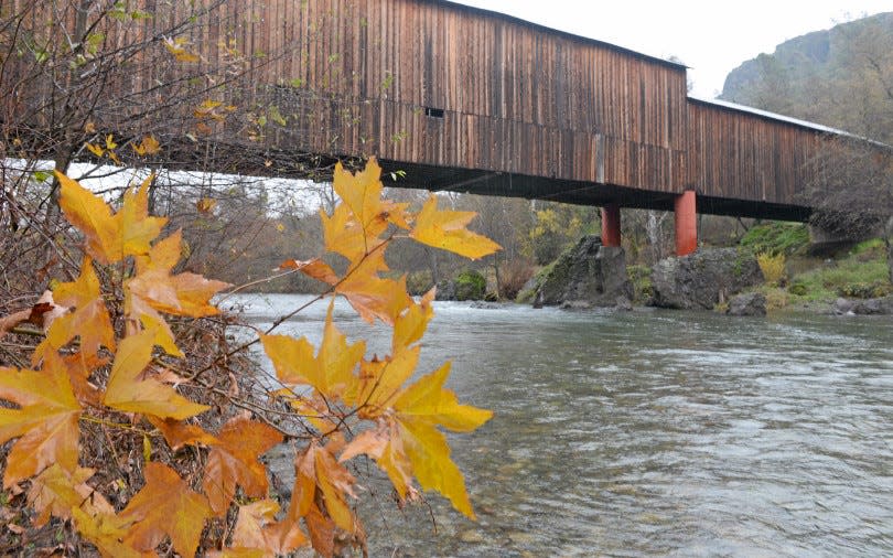 The Honey Run Covered Bridge as shown in December 2016. The historic span was destroyed Nov. 8 in the Camp Fire and an effort is underway to have a replica built in its place.