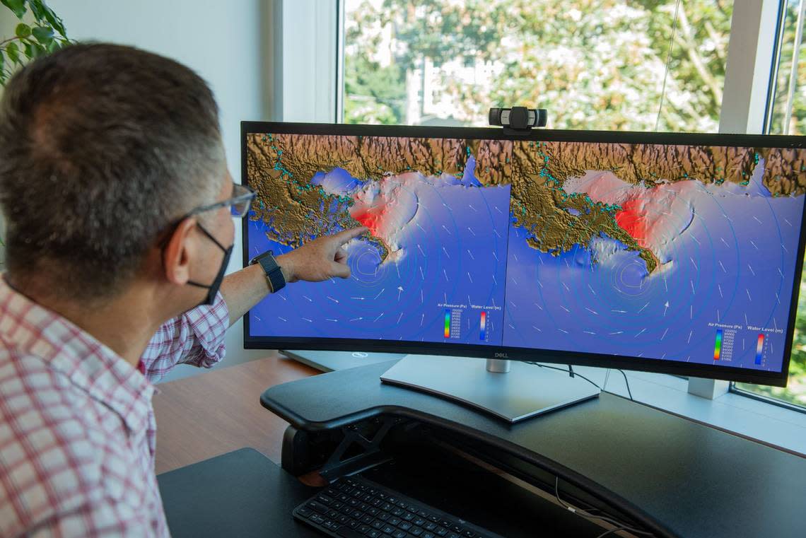 Zhaoqing Yang, PNNL’s chief scientist for coastal modeling, works with his team to develop state-of-the-art models to better understand and predict coastal flooding and potential ocean energy. 