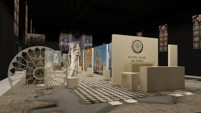 Notre-Dame de Paris: The Augmented Exhibition, Montréal (rendering) (CNW Group/L'Oréal Canada Inc.)