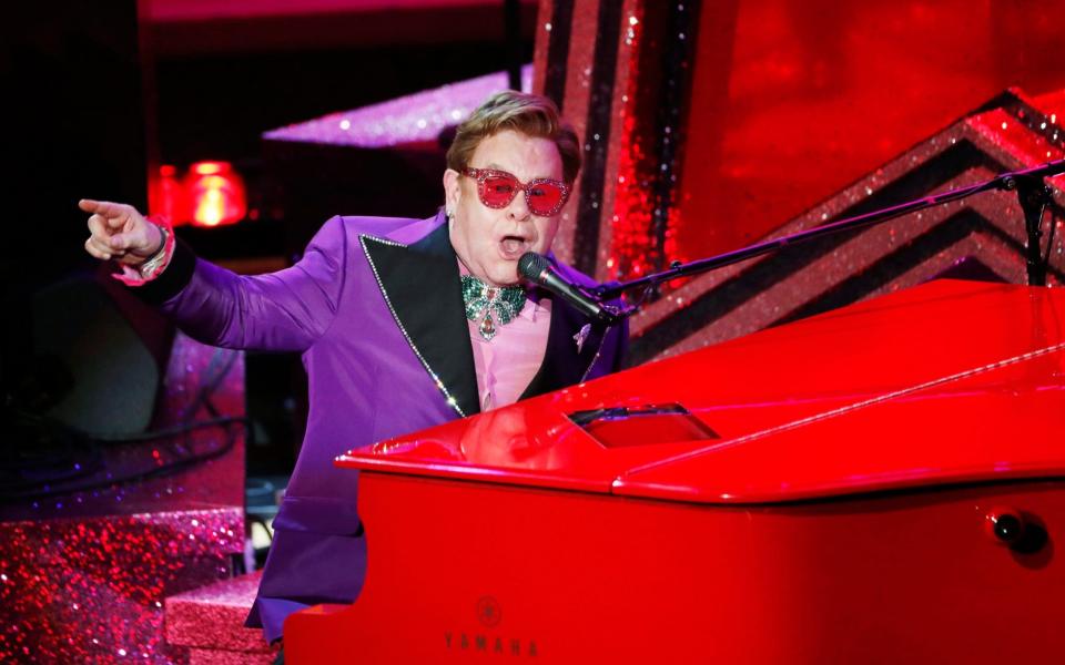 Elton John performing at the Oscars in 2020 - REUTERS