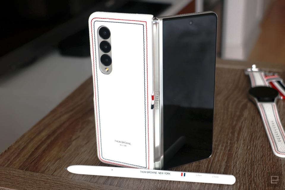 Galaxy Z Fold 3 Thom Browne edition