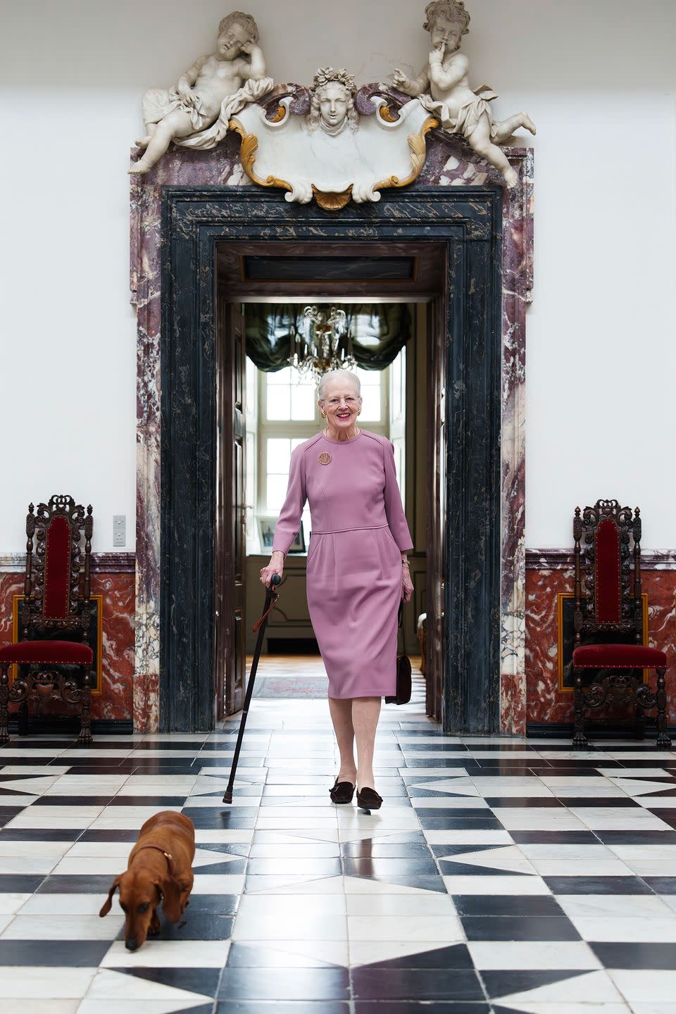 queen margrethe 84th birthday portrait