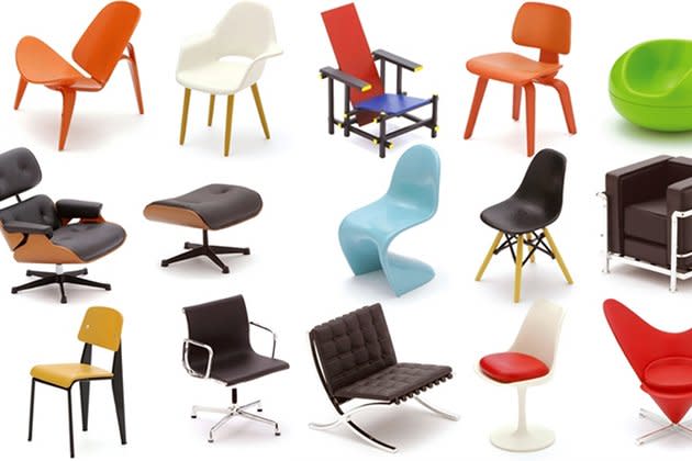 Zumindest in Miniaturformat können Sie sich jetzt einen Designerstuhl leisten! (Bild via www.poketo.com)