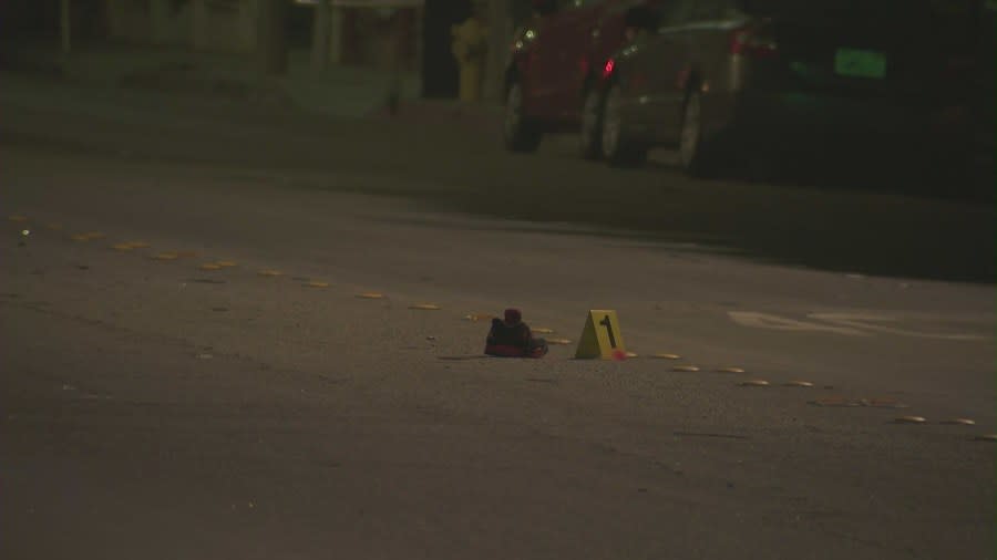 Preliminary information from the Pomona Police Department indicates that the crash took place just after 1:35 a.m. on Towne Avenue near 9th Street on April 21, 2024. (KTLA)