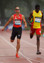 NEW YORK - JUNE 11: Jeremy Wariner of the US races en route to winning the Men's 400m during the adidas Grand Prix at Icahn Stadium on June 11, 2011 in New York City. (Photo by Mike Stobe/Getty Images)