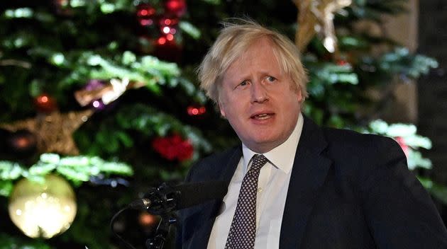 Johnson is in hot water after allegations that Downing Street hosted a Christmas Party last year against Covid restrictions (Photo: JUSTIN TALLIS via Getty Images)